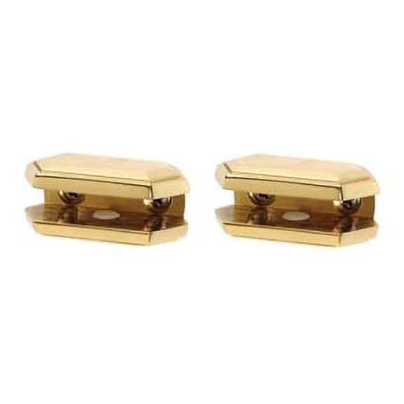 Alno A7750 Nicole 2-1/4" Wide Glass Shelf Mounting Brackets - Brass