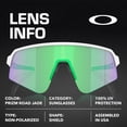 thumbnail image 4 of Oakley OO9465 Sutro Lite Sweep Shield Shaped Non-Polarized Sunglasses for Men - Includes Official Eyewear Kit - Matte White Frame with Prizm Road Jade Lens, 4 of 5