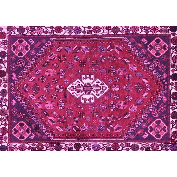 Ahgly Company Indoor Rectangle Persian Pink Traditional Area Rugs, 4' x 6'
