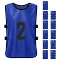 thumbnail image 3 of 12 PCS Adults Soccer Pinnies Quick Drying Football Team Jerseys Youth Sports Scrimmage Soccer Team Training Numbered Bibs Practice Sports Vest, 3 of 5