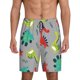 thumbnail image 1 of Balery Cute Dinosaur Pantalones cortos de pijama de punto de algodón para hombre con cinturilla y bolsillos-XX-Large, 1 of 6