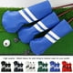 thumbnail image 5 of Yuarrent 3 unids/set cubierta de cabeza de palo de Golf de doble raya de cuero con etiqueta funda protectora ajustable intercambiable Protector Golf Rojo, 5 of 6