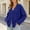 (Fashion 40)Blue, variant on Aimik Women's Oversized Cable Knit Cardigan Open Front Drop Shoulder Sweater Coat