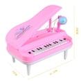 thumbnail image 3 of Red Kids Piano Keyboard Toy 24 Key Multifunctional Electronic Music Toy With Microphone Karaoke Led Lights Educational Musical Instrument For Toddlers Children Gift Box Packaging Red 32X22, 3 of 3