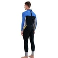 thumbnail image 2 of Traje de neopreno de 3 mm para hombres Traje de buceo de cuerpo completo con cremallera en la espalda para bucear Surf Buceo Natación, 2 of 7