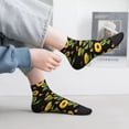 thumbnail image 2 of Fuzoiu Bees and Sunflowers Print Adult Socks, Crew Moisture-wicking Socks, Unisex Cushion Crew Socks,Casual Sports Ankle Socks, 2 of 7