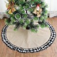 thumbnail image 1 of Falda en blanco personalizada del árbol de navidad de la decoración de la Navidad del terciopelo de la sublimación, 1 of 3