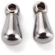 thumbnail image 2 of 20 colgantes de metal con forma de gota, de acero inoxidable 304, extensor de cadena, color acero inoxidable., 2 of 3
