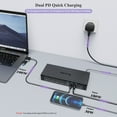 thumbnail image 6 of WAVLINK 19-in-1 USB C or USB A 10G Universal Quad 4K QV4K Docking Station with 100W Power Delivery Charging for MacBook Neo MacOS & Windows Laptop, 4 HDMI, 4 DP, SD 4.0 Card Reader, 2.5Gbps Ethernet, 6 of 9
