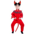 thumbnail image 2 of Skeleteen Devil Costume Accessory Set - Demon Costume Accessories Kit Includes Horns, Bowtie and Tail, 2 of 6