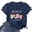 A-Navy175, variant on Women's Jesus Graphic Tee Short Sleeve Crew Neck Top Soft Casual Faith Blouse