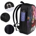 thumbnail image 4 of Character Harley Quinn Laptop Backpack Daypack School Student Bookbag Satchel Rucksack Shoulders Travel Bag With USB Headphone Charging Port, 4 of 8