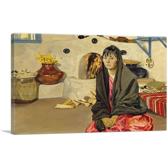 ARTCANVAS Anna 1920 Canvas Art Print by Walter Ufer - Size: 18" x 12" (1.50" Deep)