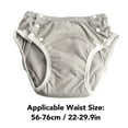 thumbnail image 5 of Xirurus Adult Cloth Diaper Washable Leakproof Extra Absorbency Pure Cotton Incontinence Underwear Grey M for Elderly Women and Men Reusable Heavy Protection, 5 of 9