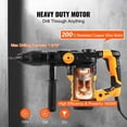 thumbnail image 4 of VEVOR Rotary Hammer Drill Corded Drills 1-9/16" 3 Modes SDS-MAX Chipping Hammers, 4 of 10