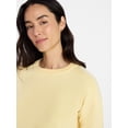 thumbnail image 5 of Time and Tru Women's Crewneck Sweater with Long Sleeves, Lightweight, Sizes XS-XXXL, 5 of 6