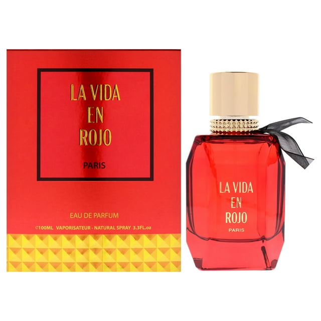 La Vida en Rojo par Lomani pour Femmes - Vaporisateur EDP 3.3 oz