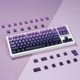 thumbnail image 2 of Teclas PBT con estampado lateral, juego de teclas con doble disparo y brillo a través de teclas personalizadas, perfil de cereza para teclado mecánico, 2 of 5