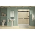 thumbnail image 4 of Kohler K-709064-D3 Gradient Frameless Sliding 70-1/16" X 59-5/8" Shower Door - Nickel, 4 of 7