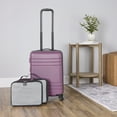 thumbnail image 2 of Protégé 3-Piece Hardside Luggage Set With 360 Spinner Wheels and Divider Pockets, Includes Carry-on and 2 Packing Cubes, Enchanting Purple, 2 of 17