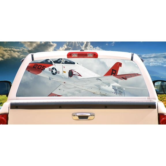 AIRBORN Rear Window Graphic truck car suv view thru vinyl decal back