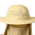 thumbnail image 1 of Sombrero boonie para hombre, sombrero de sol de secado rápido, transpirable, nailon, malla, velo desmontable, sombrero de protección solar para pesca al aire, 1 of 8
