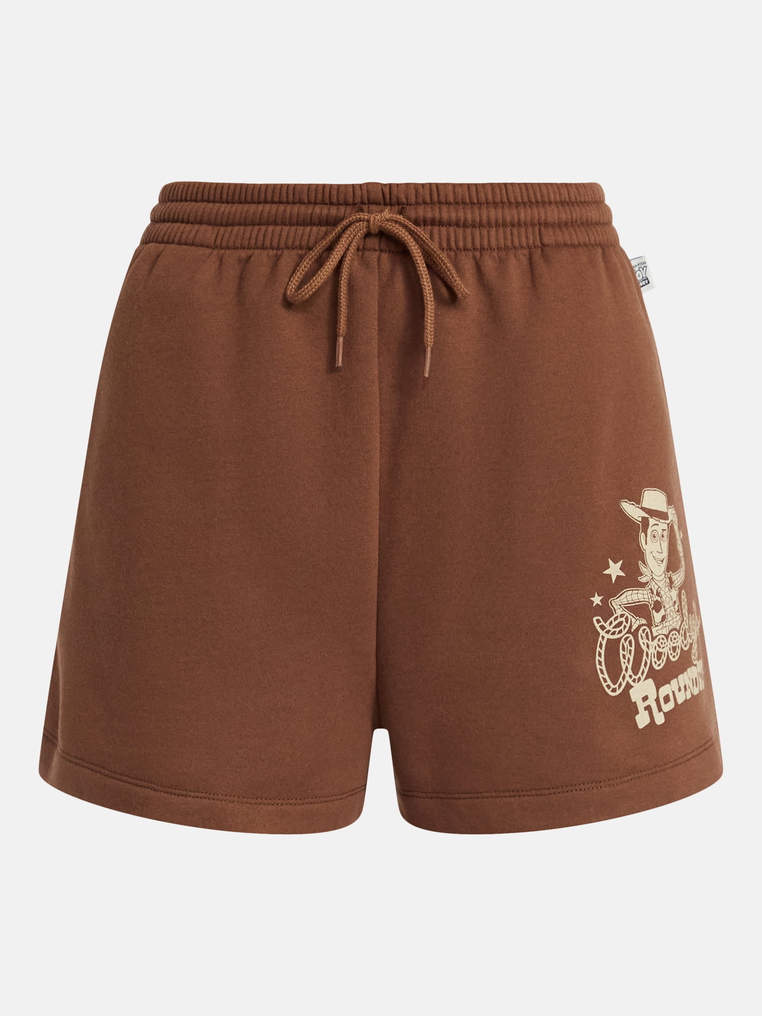 Toy Story Women's Woody's Roundup Graphic Fleece Shorts, Sizes XXS-XXL