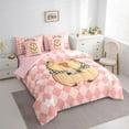 thumbnail image 3 of Castle Fairy Cartoon Animal Twin Bedding Sets,Plaid Bedding Comforter Set, 3 of 8
