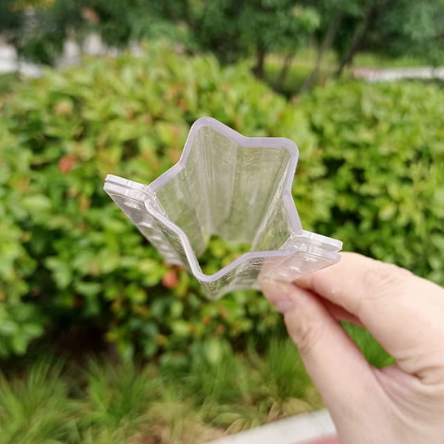 unbranded 4Ud Transparente Para Cultivo De Verduras Con Forma Estrella Para Pepino Únicos Y Reutilizables