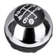thumbnail image 5 of Perilla de palanca de cambios de 6 velocidades para Fiat 500 2012-2018 plata brillante Afortunado Sencillez, 5 of 5