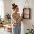thumbnail image 6 of Indoor Wall Planter Hanging Wall Mounted Plant Holder Clear Glass Vase Propagation Station Home Wall Decor Living Room Wall Decor, 6 of 6