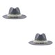 thumbnail image 1 of Sombrero Fedora de Cachemira Qarigey para Mujer Gris 2Conjunto, 1 of 1