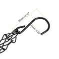 thumbnail image 3 of Uxcell 33cm Extension Link S Hooks Adjustable 3 Point Holders Hanging Chain Black 2 Pack, 3 of 7