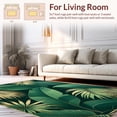 thumbnail image 2 of ODIKA 6'x9' Machine Washable Non-Slip Area Rug, Dramatic Tropical Leaf High Traffic Rug, Green, 149092, 2 of 7