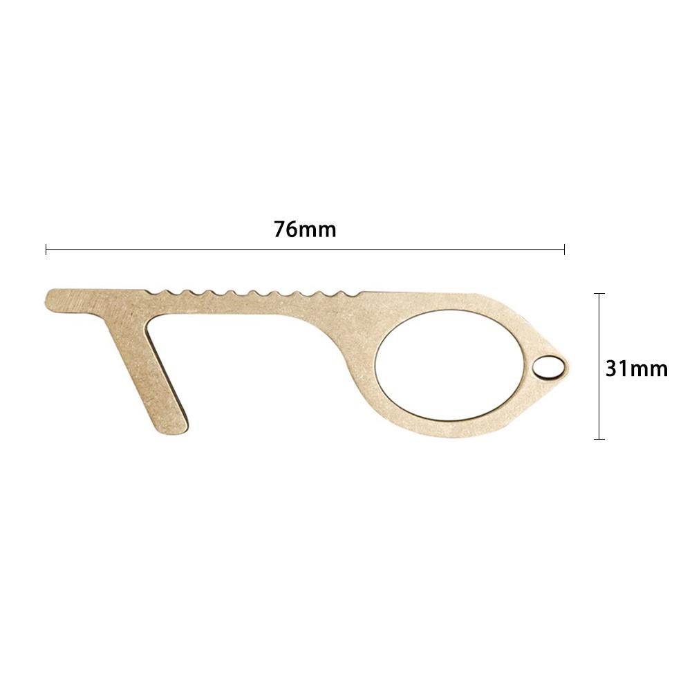 Portable Door Opener Handle Key Keychain Press Elevator Hygiene No Touch Tools