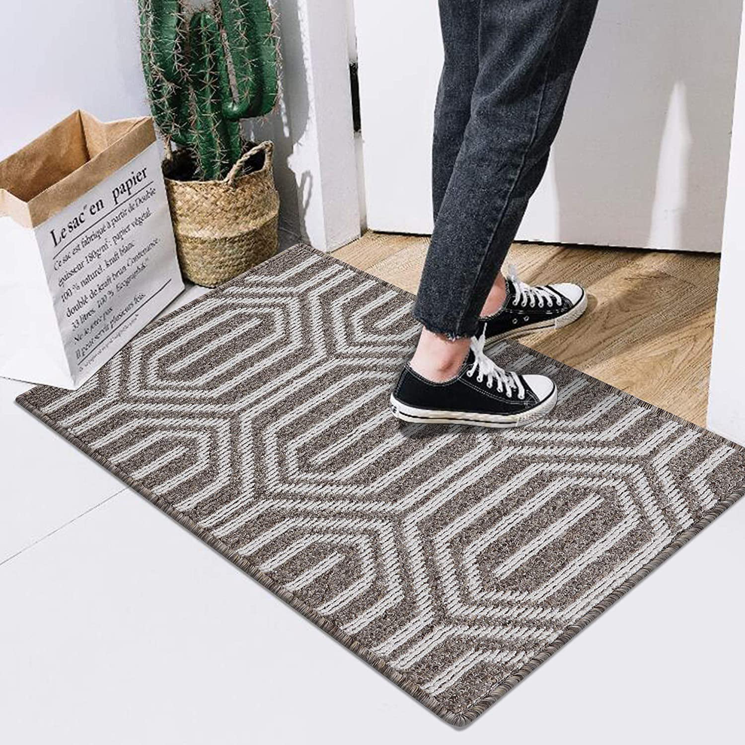 Non Slip Low Profile Entrance Rug Front, Low Profile Entry Rug