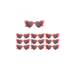 thumbnail image 1 of Gafas De Sol Corazón Accesorios Moda Niñas/Mujer 10 pzs Lentes ROJA, 1 of 3