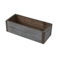 thumbnail image 2 of Contemporary Home Living 11.25" Gray Distressed Finish Rectangular Outdoor Planter, 2 of 3