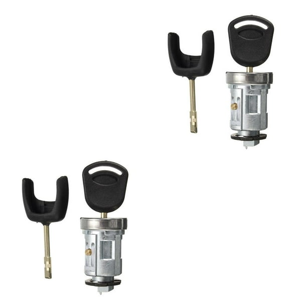 Sidaley 2S61A3697AA cerradura de cilindro de cilindro de interruptor de encendido de coche con 2 llaves de repuesto para Transit MK7 2006-2014 2piezas Sidaley CBP152718