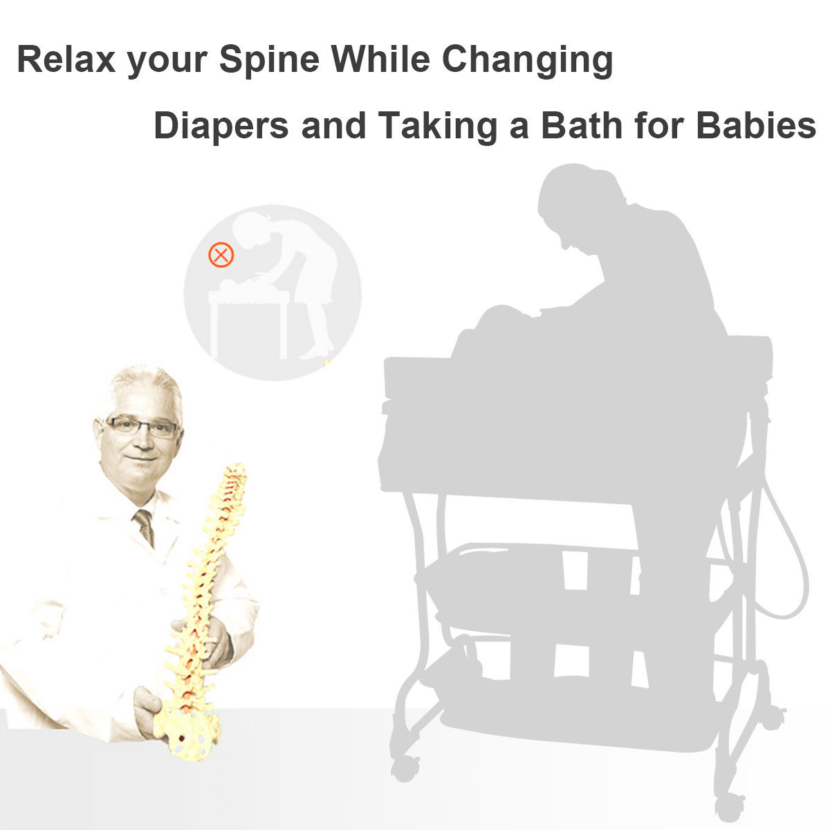 costway baby infant bath changing table