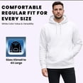 thumbnail image 6 of BILLIONHATS 24 Pack of Wholesale Hoodie Sweatshirts, Men's Women's Unisex Hoodies Cotton Blend, Bulk Adults Sweatshirt, Homeless Donation WHITE SIZE X-LARGE, 6 of 7