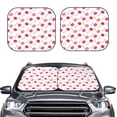 thumbnail image 2 of Vsdgher Red Lips 1 Print Car Windshield Sun Shade, Reflective Sunshade Window Sunshade Sun Visor Protector Fit for Cars,Trucks,SUVs-Large, 2 of 6