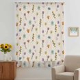 thumbnail image 2 of Spring Flowers Sheer Curtains 63 Inches Long, Vintage Wildflowers Country Pastoral Plants Light Filering Curtains, Breathable Simi Curtain Privacy Drapes for Living Room Bedroom Window Treatment, 2 of 9