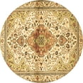 thumbnail image 1 of Ahgly Company Indoor Round Persian Brown Traditional Area Rugs, 4' Round, 1 of 4