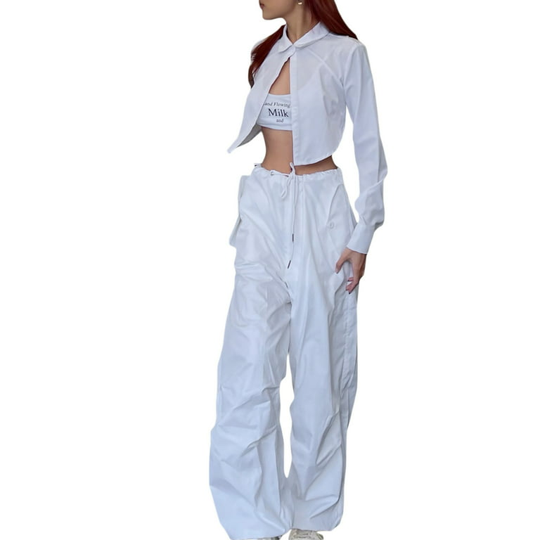 Indie Aesthetic Low Waist Pants 90s Low Rise Cargo