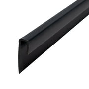 Outwater Plastic J Channel Fits Material 3/16 Inch Thick Black Styrene Cap Moulding 46 Inch Length (Pack of 2)