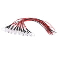 thumbnail image 1 of Light Emitting Diodes,50PCS 12V 8mm Chromatic Indicator Light Accessory Electronic Component Meticulously Designed, 1 of 9