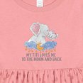 thumbnail image 4 of Inktastic My Titi Love Me to the Moon and Back Girls Baby Dress, 4 of 5