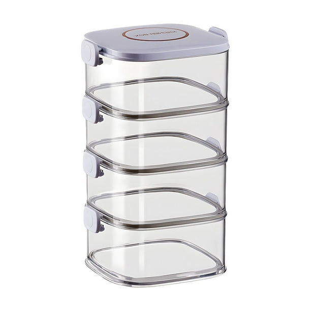 Yhmxh Utensilios de cocina Organizador de especias para cocina, hogar, caja de almacenamiento de pimienta, frasco sellado, condimentos, condimentos, tarro de condimentos Muebles para cocina
