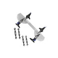 thumbnail image 2 of ziyahi Camber Gauge High Performance Universal Professional Truck Blue RC Tool Setup Car Blue with Adjust Rod, 2 of 6